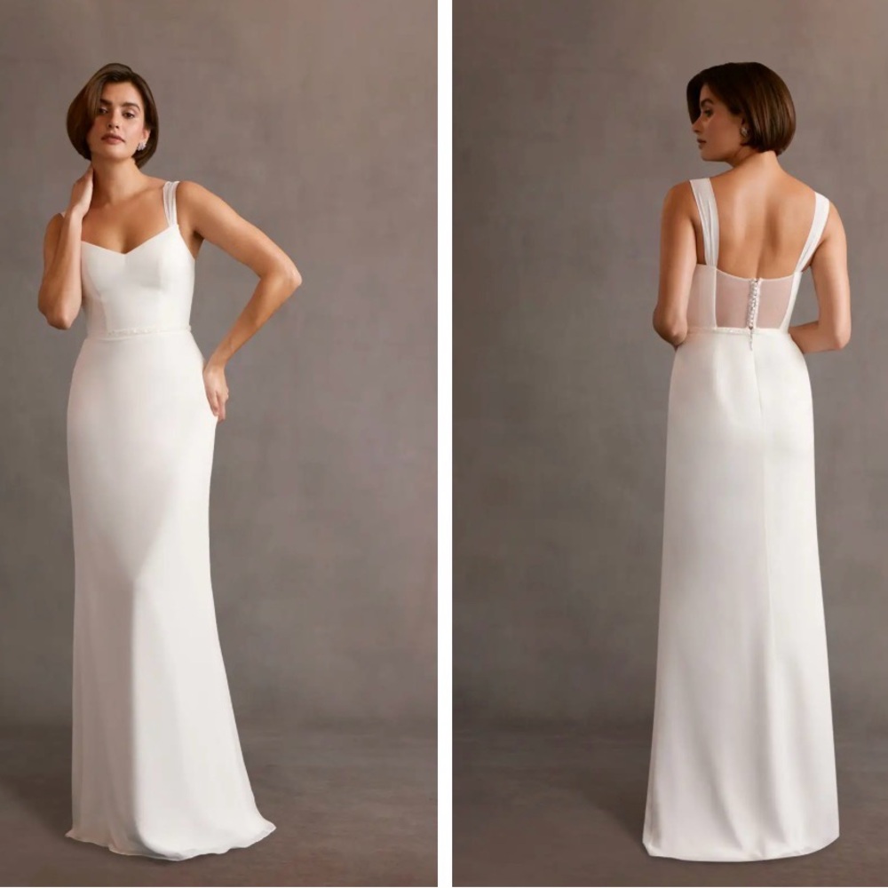 Azazie White Gown size 4 NWT